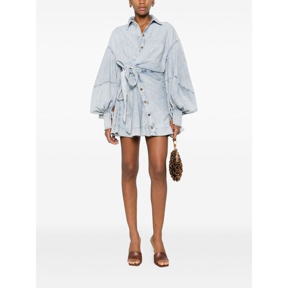 Zimmermann Women Rebellion Denim Mini Dress - Picture 2 of 5